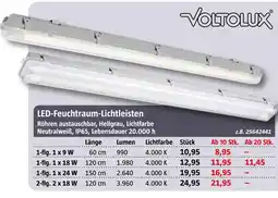 Bauhaus Voltolux led-feuchtraum-lichtleisten Angebot