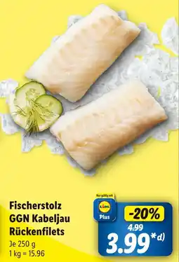 Lidl Fischerstolz ggn kabeljau rückenfilets Angebot