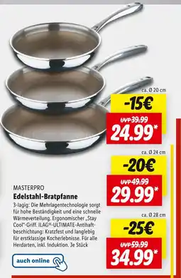 Lidl Masterpro edelstahl-bratpfanne Angebot