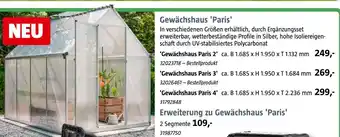 Bauhaus Gewächshaus 'paris' Angebot