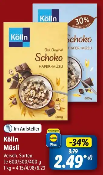 Lidl Kölln müsli Angebot