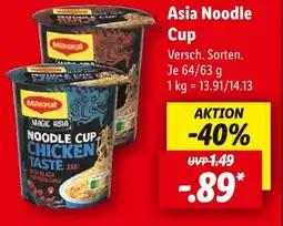 Lidl Maggi asia noodle cup Angebot