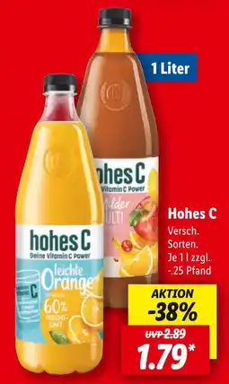 Lidl Hohes c saft Angebot