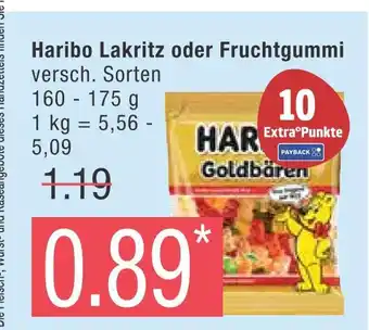 Marktkauf Haribo lakritz oder fruchtgummi Angebot