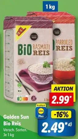 Lidl Golden sun bio reis Angebot