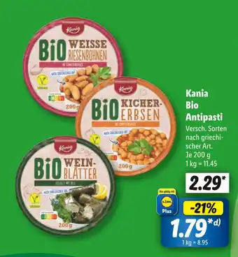 Lidl Kania bio antipasti Angebot