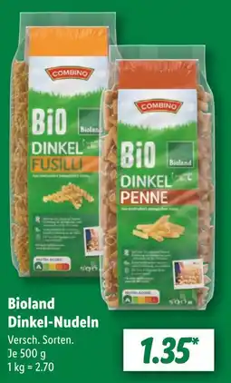 Lidl Combino bioland dinkel-nudeln Angebot