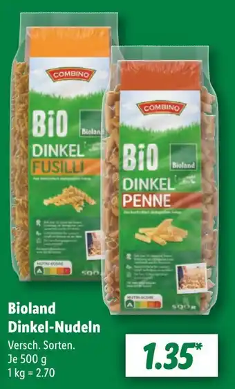 Lidl Combino bioland dinkel-nudeln Angebot