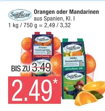 Marktkauf Sanlucar orangen oder mandarinen Angebot