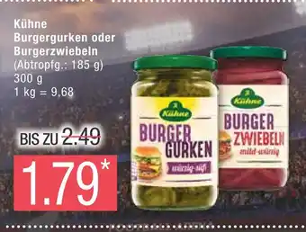 Marktkauf Kühne burgergurken oder burgerzwiebeln Angebot