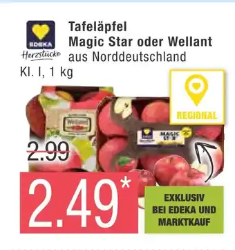 Marktkauf Edeka herzstücke tafeläpfel magic star oder wellant Angebot