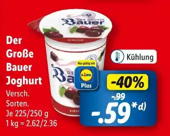 Lidl Bauer der große bauer joghurt Angebot