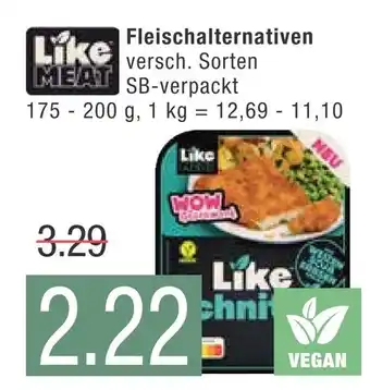 Marktkauf Like meat fleischalternativen Angebot