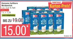 Marktkauf Hansano haltbare weidemilch Angebot