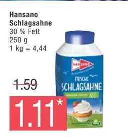 Marktkauf Hansano schlagsahne Angebot