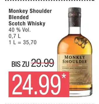 Marktkauf Monkey shoulder monkey shoulder blended scotch whisky Angebot