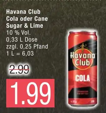 Marktkauf Havana club cola oder cane sugar & lime Angebot