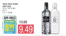 Marktkauf Three sixty vodka oder easy Angebot