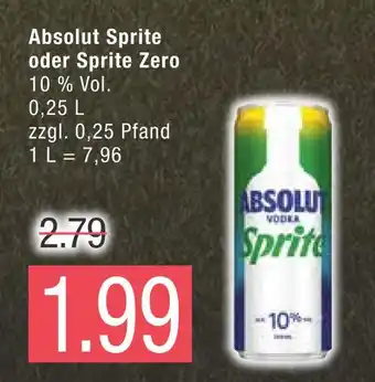 Marktkauf Absolut sprite oder sprite zero Angebot