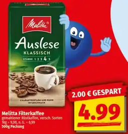 nah & gut Melitta Filterkaffee Angebot