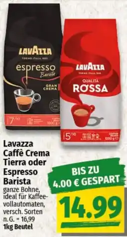 nah & gut Lavazza Caffè Crema Tierra oder Espresso Barista Angebot