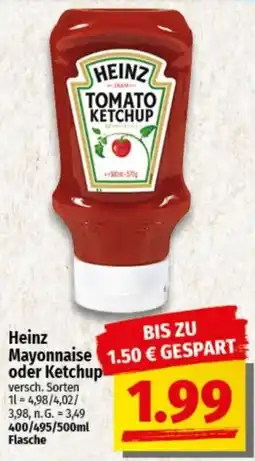 nah & gut Heinz Mayonnaise oder Ketchup Angebot