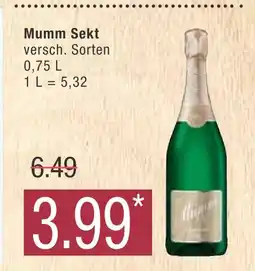 Marktkauf Mumm sekt Angebot