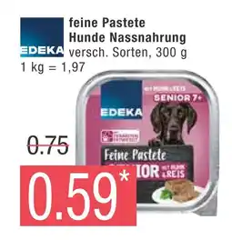 Marktkauf Edeka feine pastete hunde nassnahrung Angebot