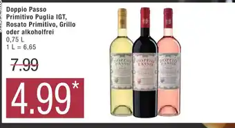 Marktkauf Doppio passo primitivo puglia igt, rosato primitivo, grillo oder alkoholfrei Angebot