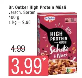 Marktkauf Dr. oetker high protein müsli Angebot