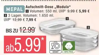 Marktkauf Mepal aufschnitt-dose modula Angebot