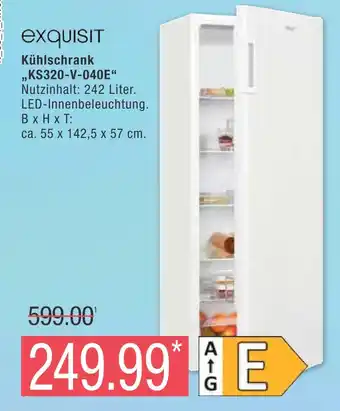 Marktkauf Exquisit kühlschrank ks320-v-040e Angebot