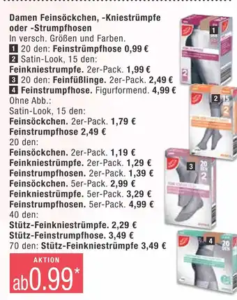 Marktkauf Damen feinsöckchen, -kniestrümpfe oder -strumpfhosen Angebot