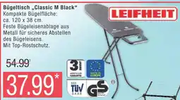 Marktkauf Leifheit bügeltisch classic m black Angebot