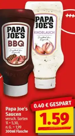 nah & gut Papa Joe's Saucen Angebot