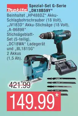 Marktkauf Makita spezial-set g-serie dk18b59y Angebot