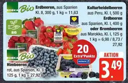 Edeka Edeka bio erdbeeren oder himbeeren Angebot