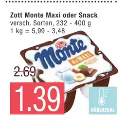 Marktkauf Zott monte maxi oder snack Angebot