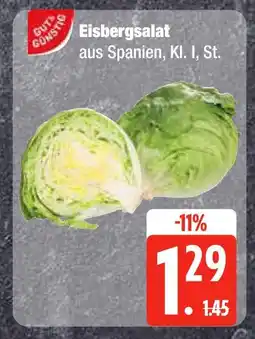 Edeka Gut&günstig eisbergsalat Angebot