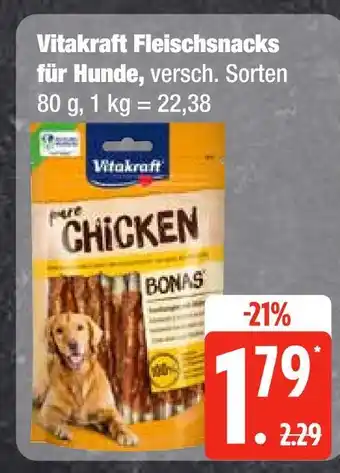 Edeka Vitakraft fleischsnacks für hunde Angebot