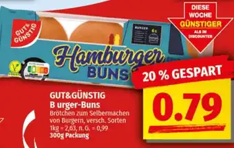 nah & gut GUT&GÜNSTIG Burger-Buns Angebot