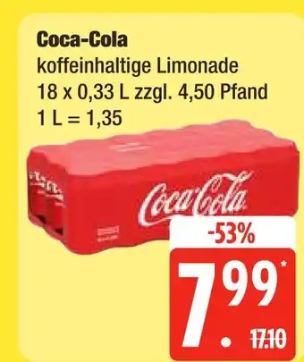 Edeka Coca-cola koffeinhaltige limonade Angebot