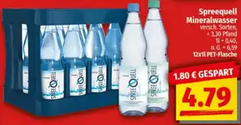 nah & gut Spreequell Mineralwasser Angebot