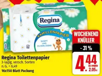 nah & gut Regina Toilettenpapier Angebot