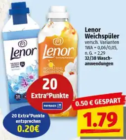 nah & gut Lenor Weichspüler Angebot