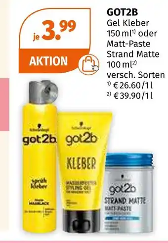 Müller Got2b gel kleber oder matt-paste strand matte Angebot