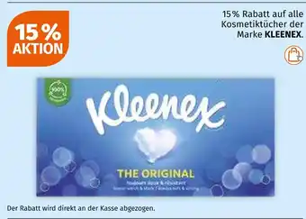 Müller Kleenex 15 % rabatt Angebot