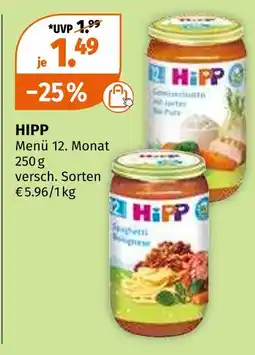 Müller Hipp menü Angebot