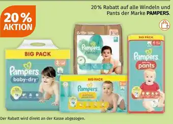 Müller Pampers windeln und pants Angebot