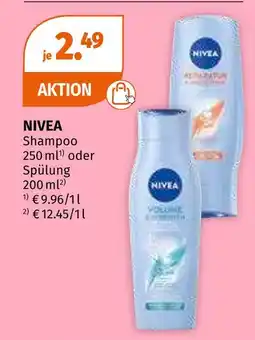 Müller Nivea shampoo oder spülung Angebot